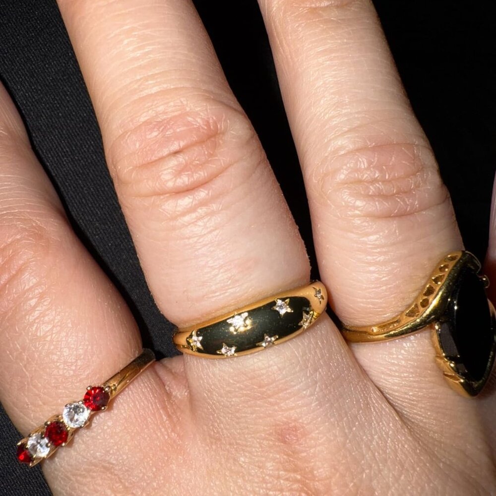 Neiman Marcus 14K Gold Filled Star Chunky Ring